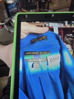 Alexander Julian Bright Blue Dress Shirt.